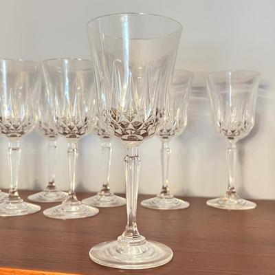 Lead Crystal Lot - 4 Waterford Old Fashion Glasses, 10 Crystal Wine Glasses