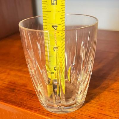 Lead Crystal Lot - 4 Waterford Old Fashion Glasses, 10 Crystal Wine Glasses