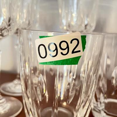 Lead Crystal Lot - 4 Waterford Old Fashion Glasses, 10 Crystal Wine Glasses