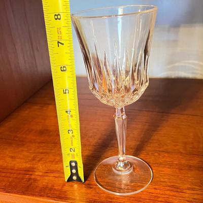Lead Crystal Lot - 4 Waterford Old Fashion Glasses, 10 Crystal Wine Glasses