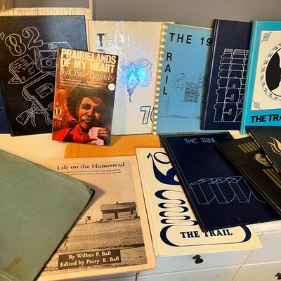 Lot 103 Briggsdale Colorado Items Wilbur Ball & Clyde Brundy books
