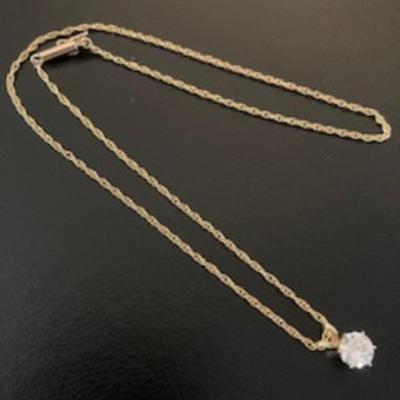 2 Carat Diamod 14K Necklace