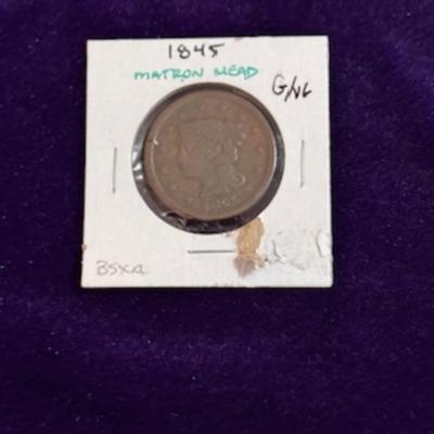 1845 Braided Hair Large Cent