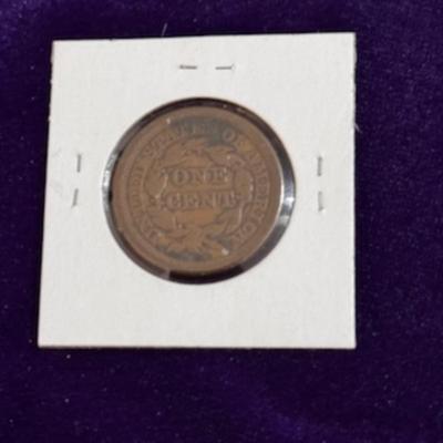 1853 Braided Hair Large Cent