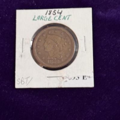 1854 Braided Hair Large Cent