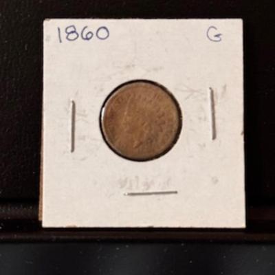 1860 Indian Head Penny (PRE Civil War Years)