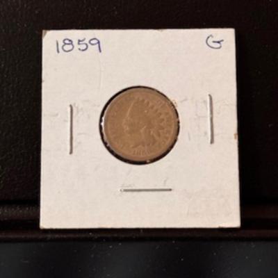 1859 Indian Head Penny (PRE Civil War Years) First Year