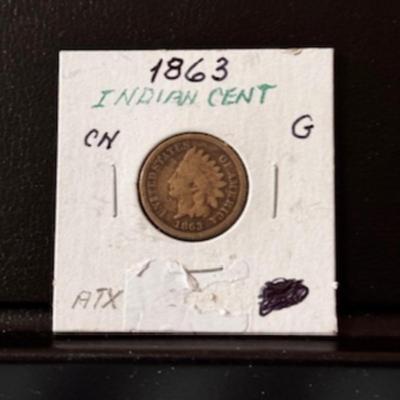 1863 Indian Head Penny (Civil War Years)