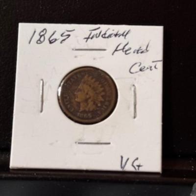 1865 Indian Head Penny (Civil War Years)