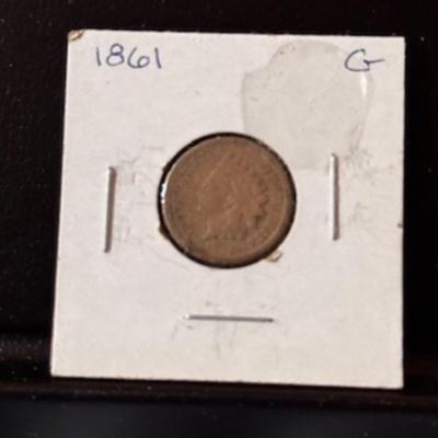 1861 Indian Head Penny (PRE Civil War Years)