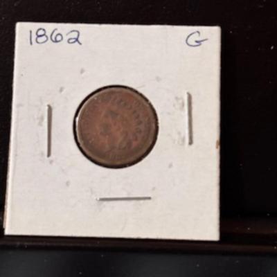 1862 Indian Head Penny (Civil War Years)