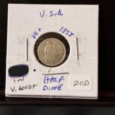 1858 Half Dime