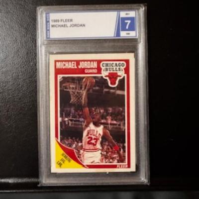 1989 Lleer Michael Jordan Card Gr. 7