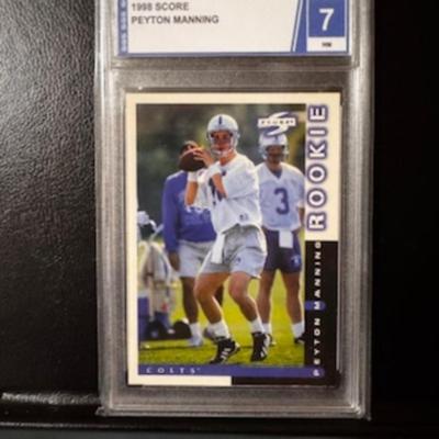1998 Score Peyton Manning Rookie Card Gr. 7