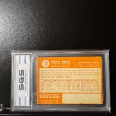 1964 Topps Rookie Card Pete Rose Graded 2