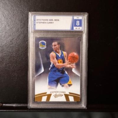 Panini ABS. Mem. Stepken Curry Graded 8 Card
