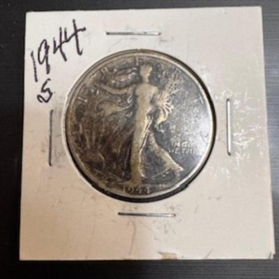 1944 S Walking Half Dollar