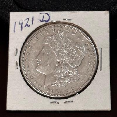 1921 D Morgan Silver Dollar