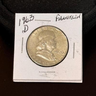 1963 D Franklin Half Dollar