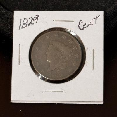 1829 Coronet Head Cent