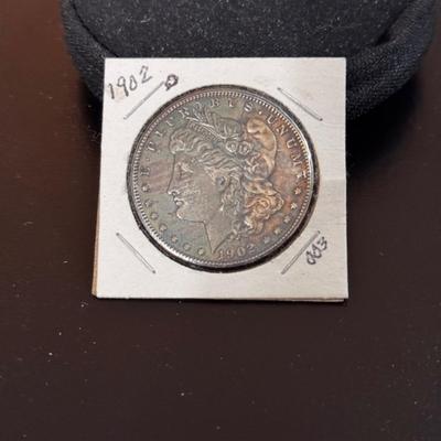 1902 Morgan Silver Dollar AU