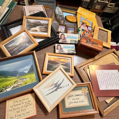 Lot 114 lot of pictures & frames