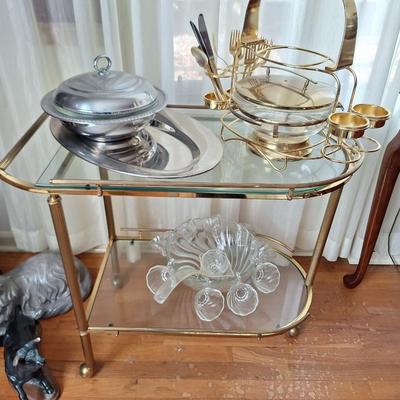 Metal/ Glass Bar Cart