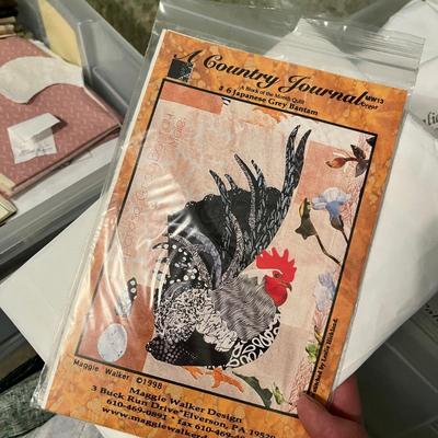 Lot 127 3 totes of quilting items