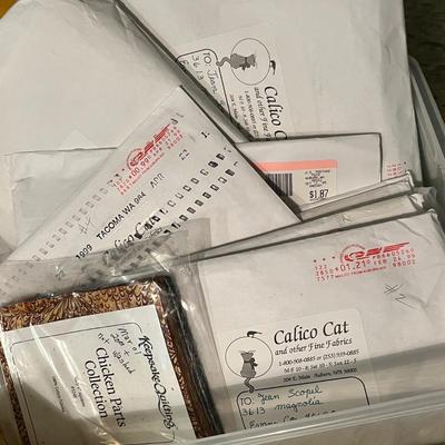 Lot 127 3 totes of quilting items