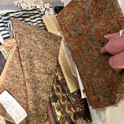 Lot 127 3 totes of quilting items