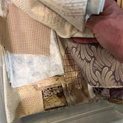 Lot 127 3 totes of quilting items
