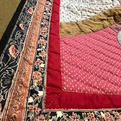 Lot 130 Norman Rockwell Quilt displays