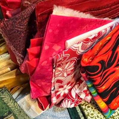 Lot 134 Large tote of material