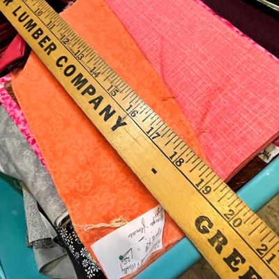 Lot 134 Large tote of material