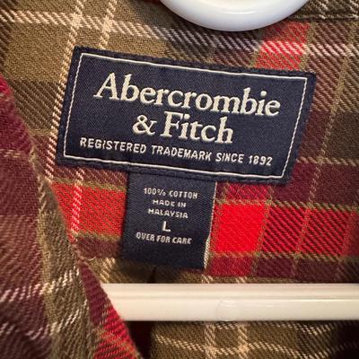 Abercrombie & Fitch, Eddie Bauer, and Other Men’s Flannels - Size Large (B3-DZ)