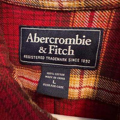 Abercrombie & Fitch, Eddie Bauer, and Other Men’s Flannels - Size Large (B3-DZ)