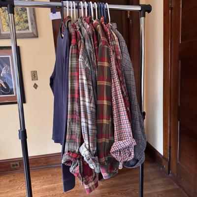 Abercrombie & Fitch, Eddie Bauer, and Other Men’s Flannels - Size Large (B3-DZ)