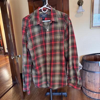 Abercrombie & Fitch, Eddie Bauer, and Other Men’s Flannels - Size Large (B3-DZ)