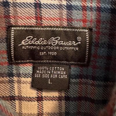 Abercrombie & Fitch, Eddie Bauer, and Other Men’s Flannels - Size Large (B3-DZ)