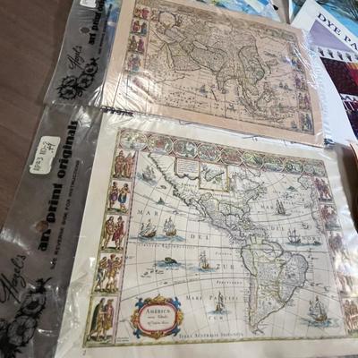 Lot 139 Tote of cloth painting