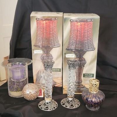 NIB Safari Racan Lamp Candle, candle sticks, plus