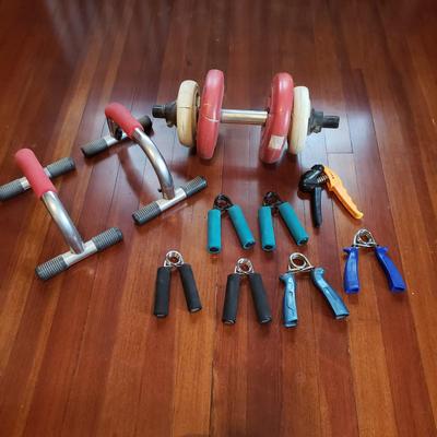 Hand Strengthening Grips, Push Up Bars and Dumbells (B2-KD)