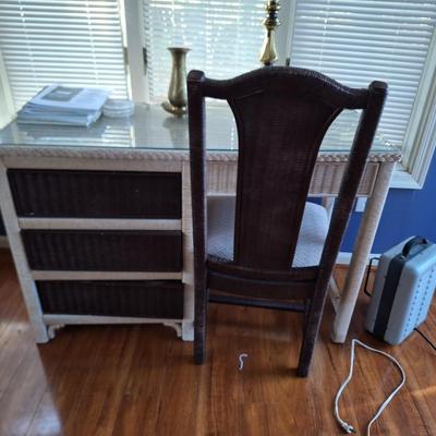 Wicker Desk