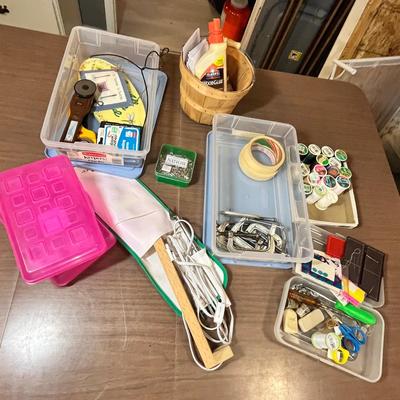 Lot 157 Totes of crafting items