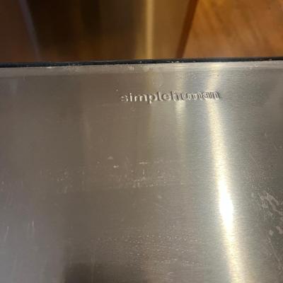 Two Stainless Steel Garbage Bins, incl. Simple Human (K-MG)