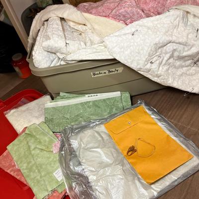 Lot 166 Tote of material & projects.