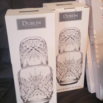 Dublin NIB Carafe, candle lamp, tree