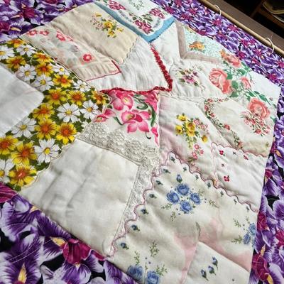 Lot 169 Vintage hankies wall art