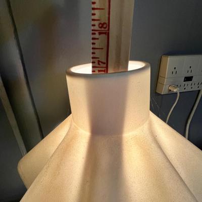 Lot 175 Vintage milk glass lamp