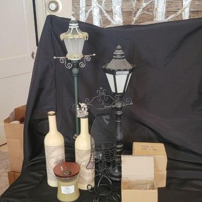 Wine, street lamp decor